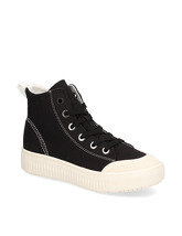 Kate Gray Canvas Sneaker Mid Cut