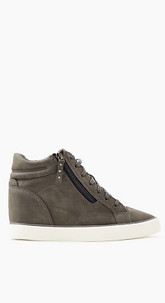 Wedge-Sneakers in Nubukleder-Optik