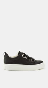 Plateau-Sneaker in Leder-Optik