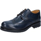 Salvo Barone  Halbschuhe elegante blau glänzendem leder BZ167