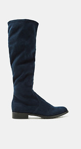 Stretch-Stiefel in Velours-Optik