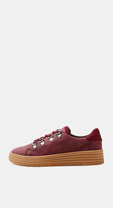 Sneaker in Velours-Optik