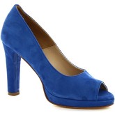 Leonardo Shoes  Pumps 274 CAMOSCIO AZZURRO DEEP