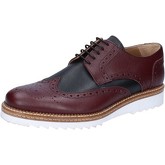 Fdf Shoes  Halbschuhe elegante burgund leder schwarz BZ370