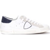 Philippe Model  Sneaker Sneaker Paris X in weißem Leder mit blauen Details