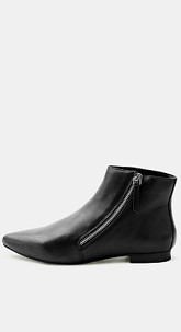 Spitze Ankle-Boots aus Schafsleder