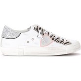 Philippe Model  Sneaker Sneaker Paris X in weißem Leder mit Zebra-Details