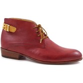 Leonardo Shoes  Ankle Boots PINA 045 RED/TAN