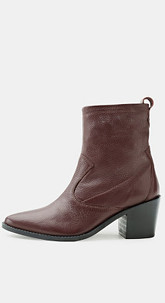 Western Bootie aus Leder